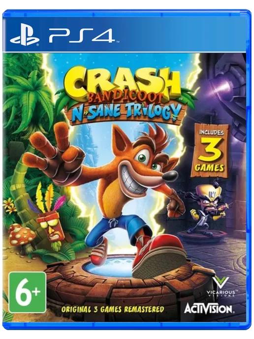 Игра Crash Bandicoot Trilogy для Sony Playstation PS4 PS5