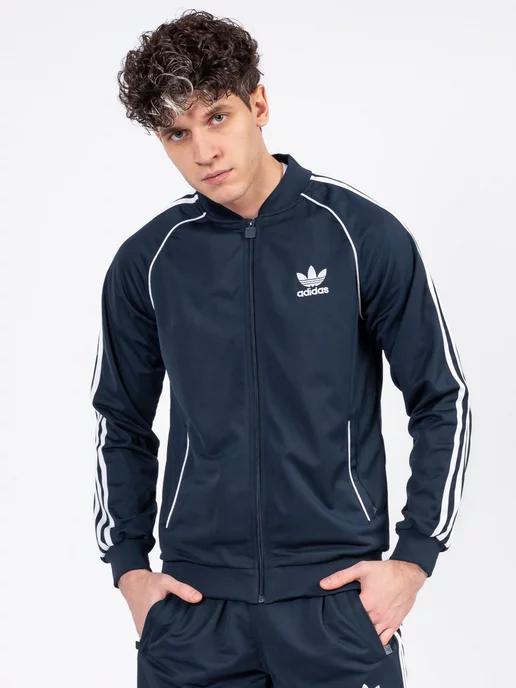 MJeans | Олимпийка спортивная кофта на молнии зип худи adidas