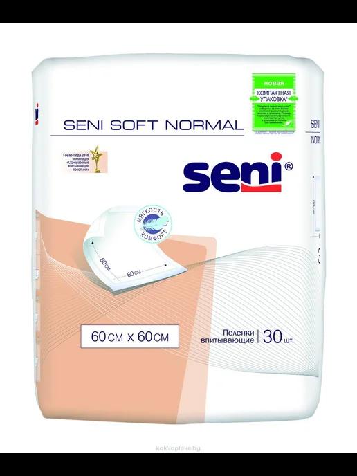 Seni | Пеленки SOFT NORMAL 60 x 60 cм 30шт