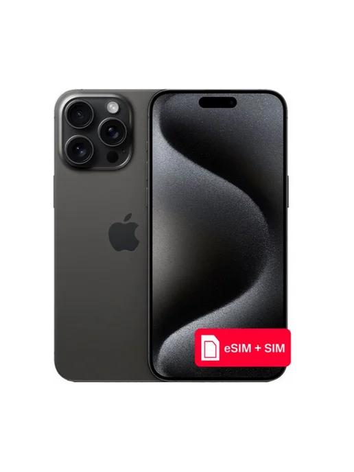 Смартфон iPhone 15 Pro Max 512Gb eSIM+SIM Черный титан