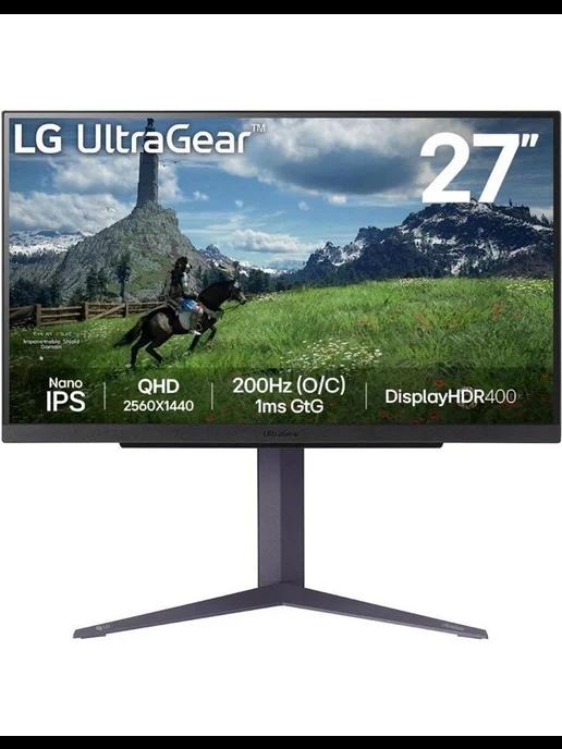 Монитор 27" UltraGear 27GS85Q-B черный IPS 2560x1440 400