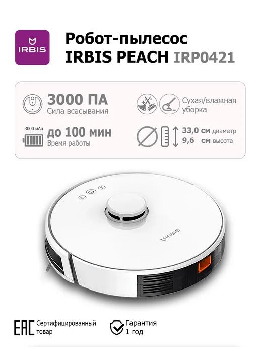 Робот-пылесос PEACH IRP0421 с лидаром и турбощеткой