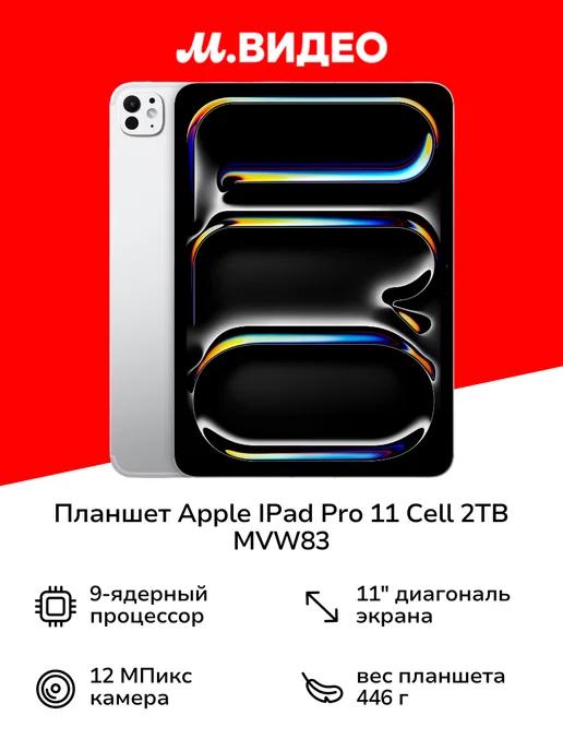 Планшет IPad Pro 11 Cell 2TB Silver MVW83 (2024)