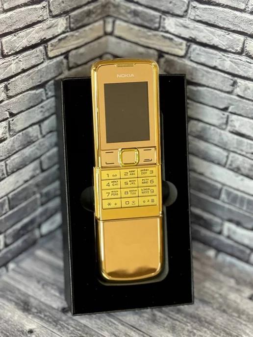 Мобильный кнопочный телефон Nokia 8800 слайдер, золотой