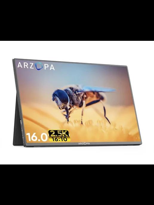 16" Монитор портативный A3C WQXGA 144Hz, черный