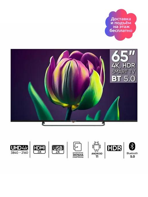 Телевизор TDTV65CS06U BK (SmartTV, UltraHD, Frameless)