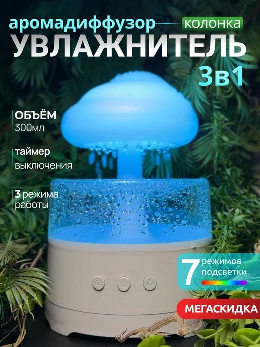 Увлажнитель воздуха - Гриб Аромадиффузор Ночник и Колонка