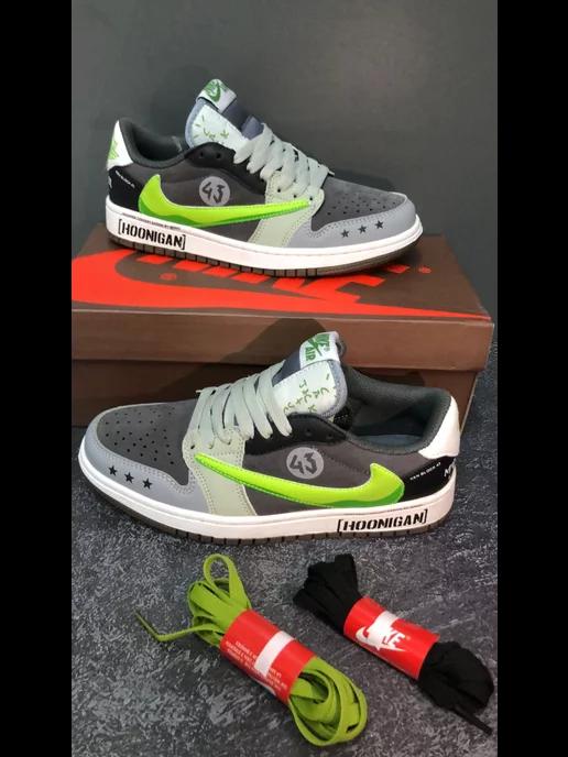 Кроссовки Travis Scott X Air Jordan 1 Low Hoonigan