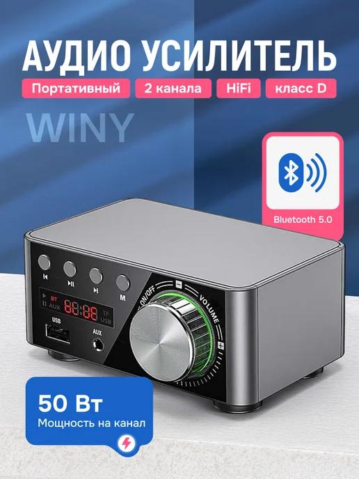 Портативный аудио усилитель WINY HiFi класс D, Bluetooth 5.0