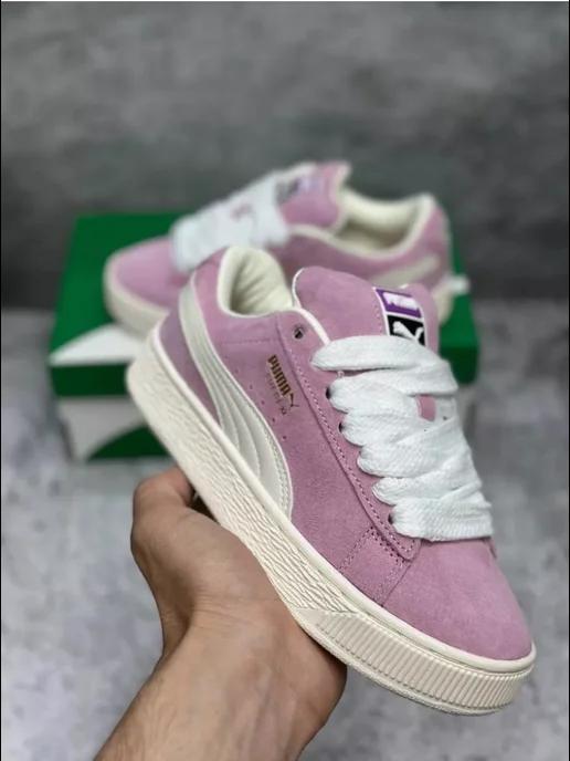 Кроссовки Puma Suede Xl кеды дутые спортивные на платформе