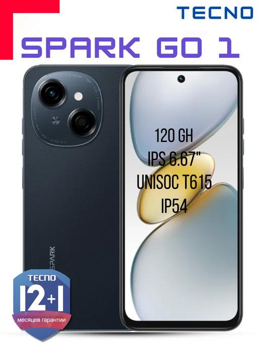 Смартфон SPARK Go 1 4 64GB Startrail Black