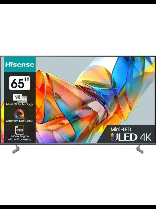 Телевизор LED 65" 65U6KQ темно-серый 4K Ultra HD 60H