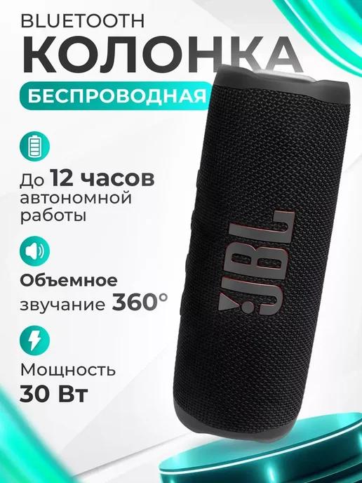 Колонка беспроводная музыкальная bluetooth JBL Flip 6