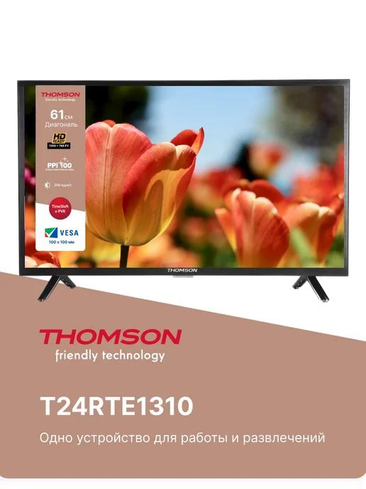 Телевизор LED T24RTE1310 HD, DVB-T2 24"