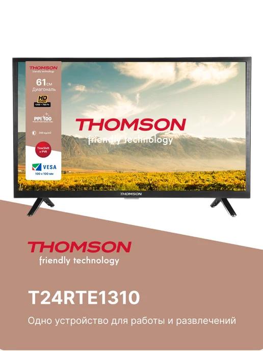 Телевизор LED T24RTE1310 HD, DVB-T2 24"