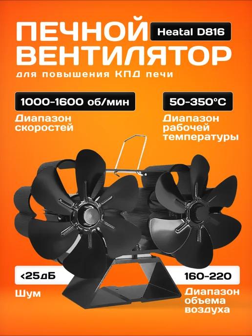 Печной вентилятор Heatal D816