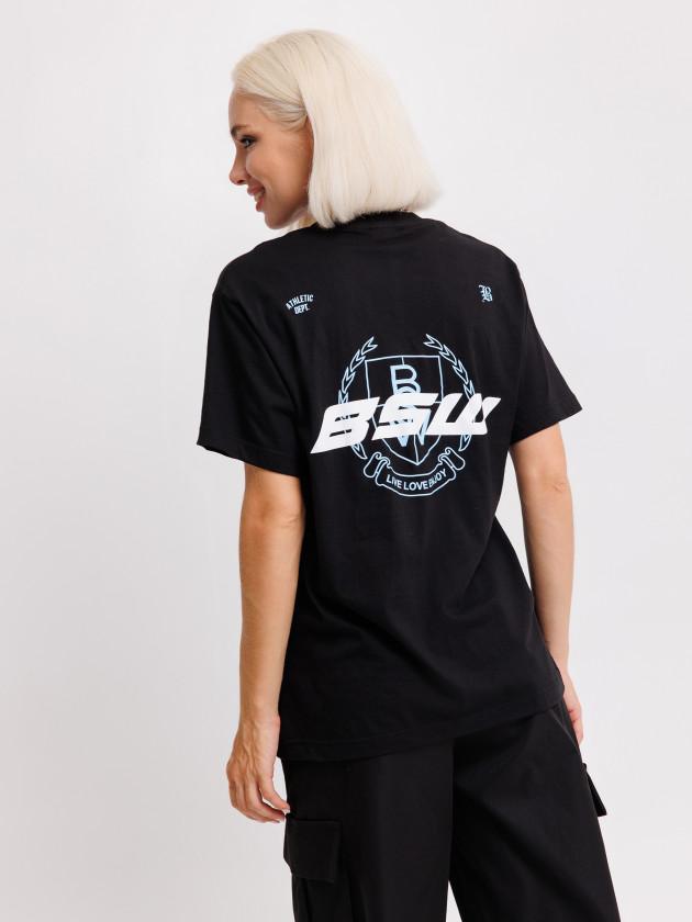 BlackStarWear | Футболка BSW University Logo  Черный S