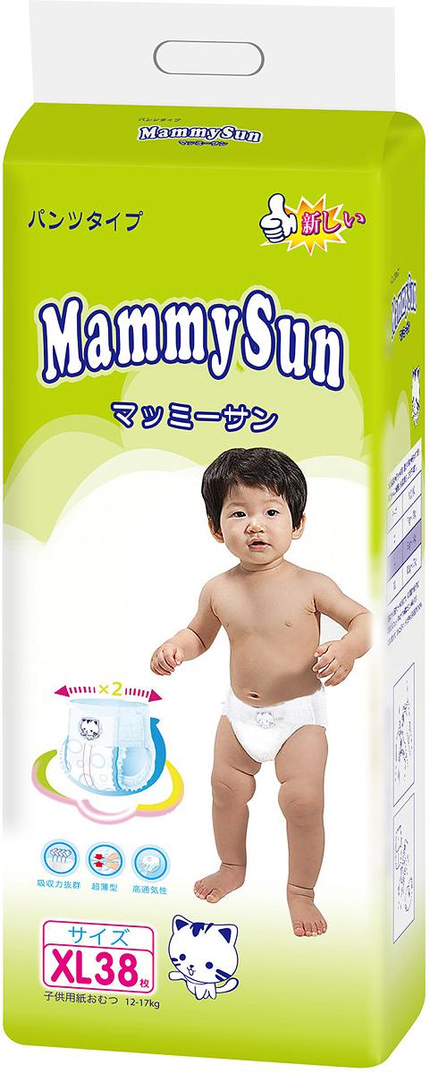 Трусики-подгузники MammySun XL 12-17 кг (размер 5),38 шт