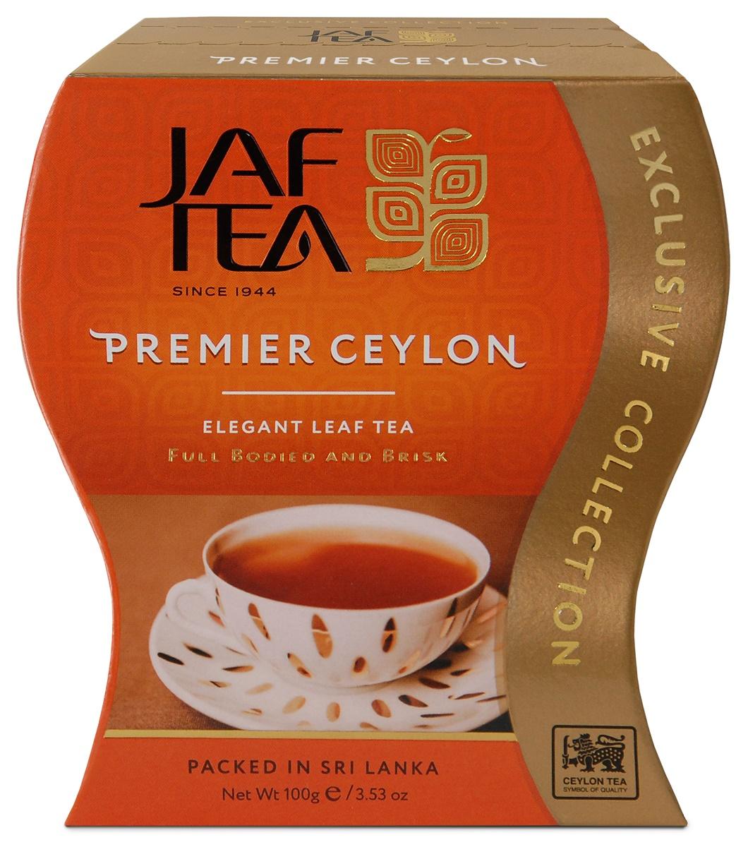 Чай цейлонский JAF TEA "Premier Ceylon" чёрный листовой, сорт FBOP, 100 г.