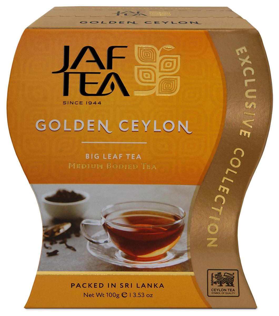 Чай цейлонский JAF TEA "Golden Ceylon" чёрный листовой, сорт ОРА, 100 г.