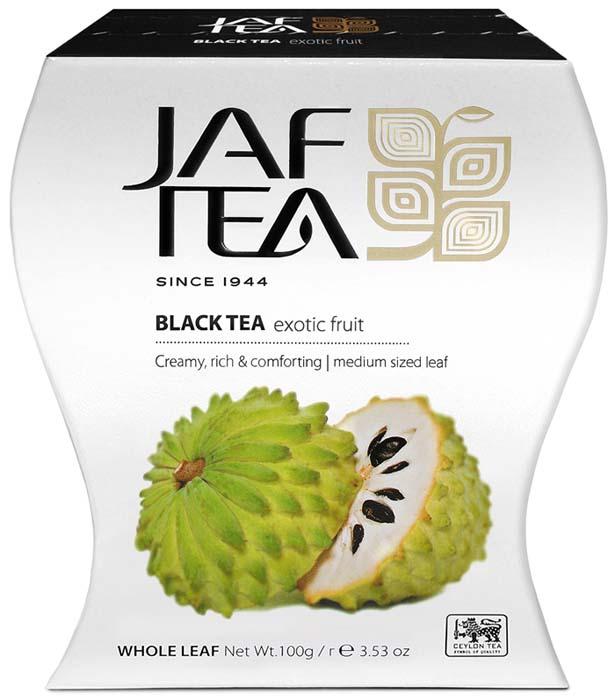 Чай цейлонский JAF TEA Exotic fruit чёрный листовой, с ароматом cоусап, 100 г.