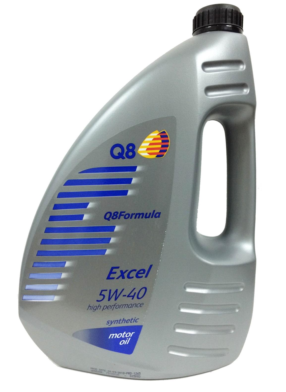 Q8 | Q8 FORMULA EXCEL 5W-40 Масло моторное, Синтетическое, 4 л