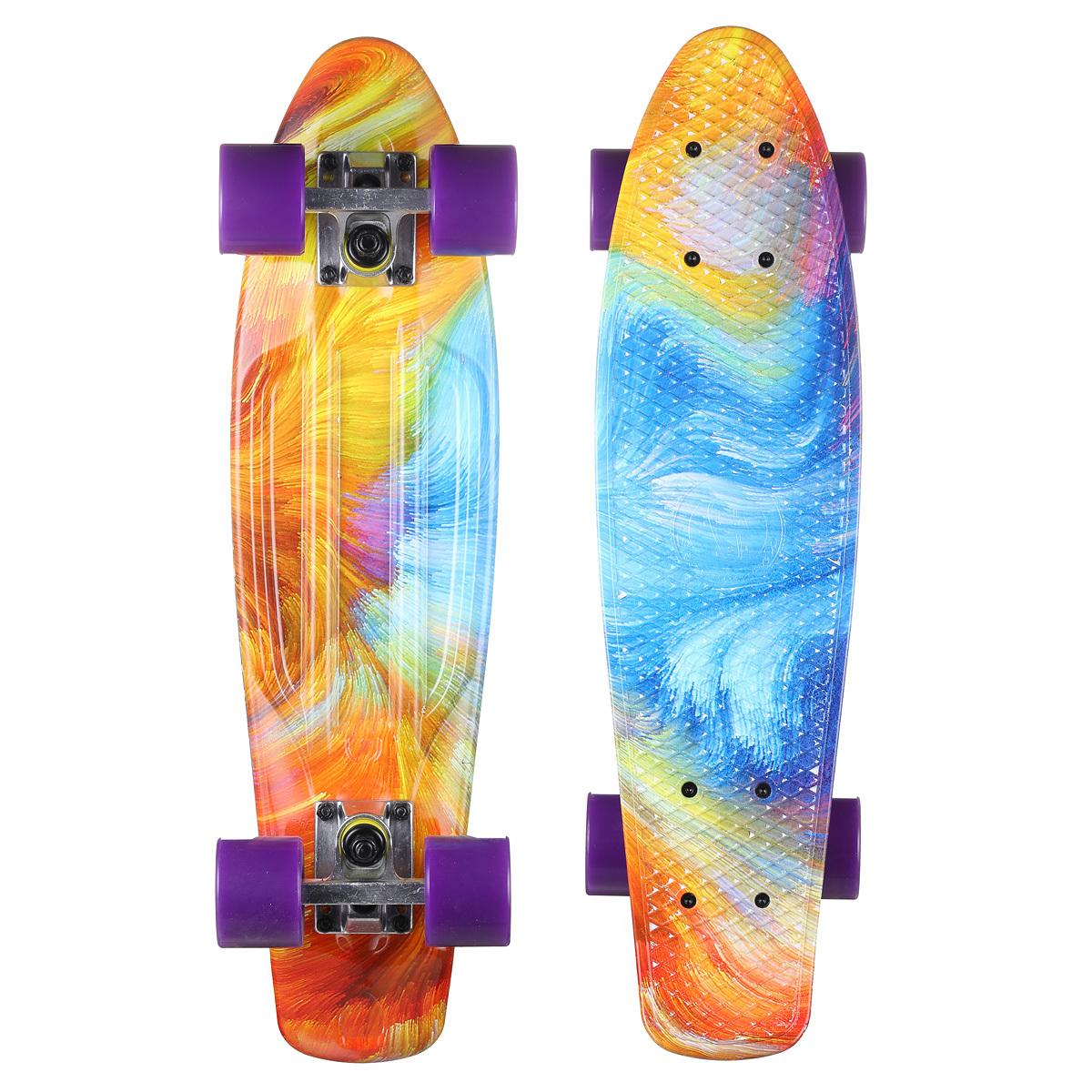 Пенни борд Fish Skateboards 22" Сияние/скейтборд/круизер/56 см