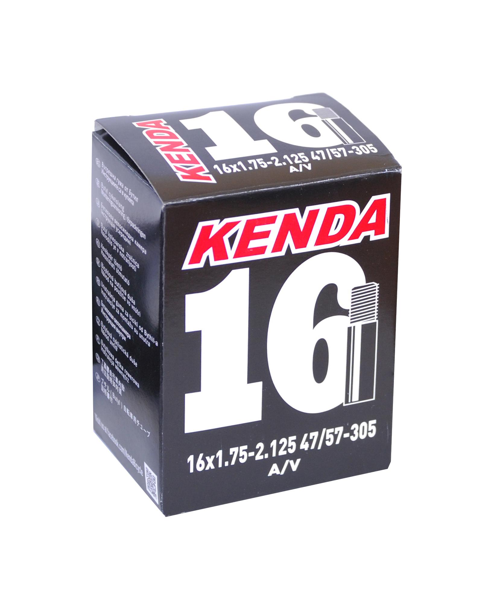 Камера велосипедная Kenda 16x1.75-2.125" (47/57-305), Shrader (A/V), 35 mm