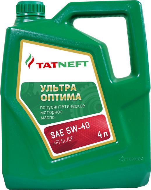 TATNEFT Ультра Оптима 5W-40 Масло моторное, Полусинтетическое, 4 л