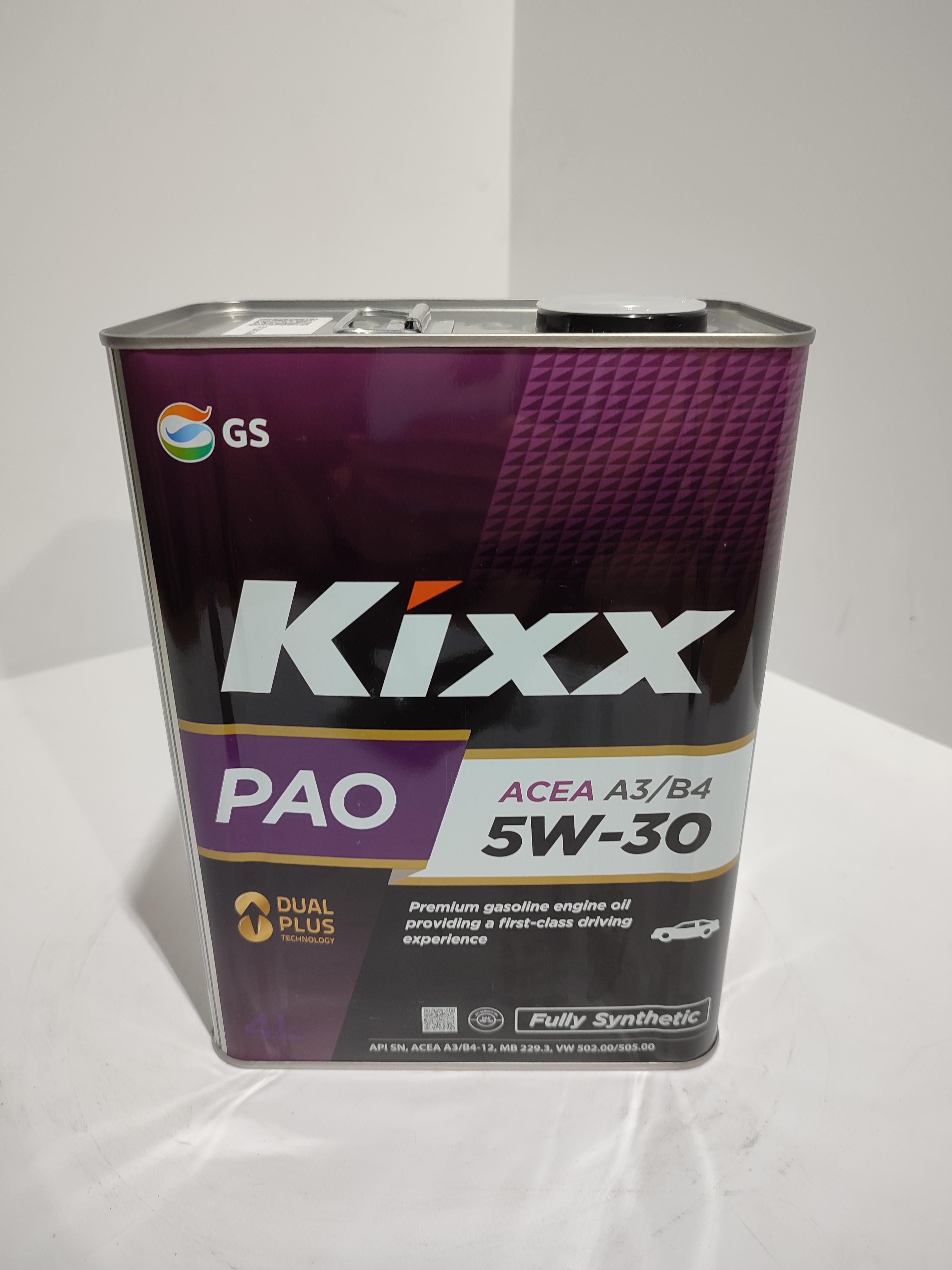 Kixx pao a3/b4 5W-30 Масло моторное, Синтетическое, 4 л