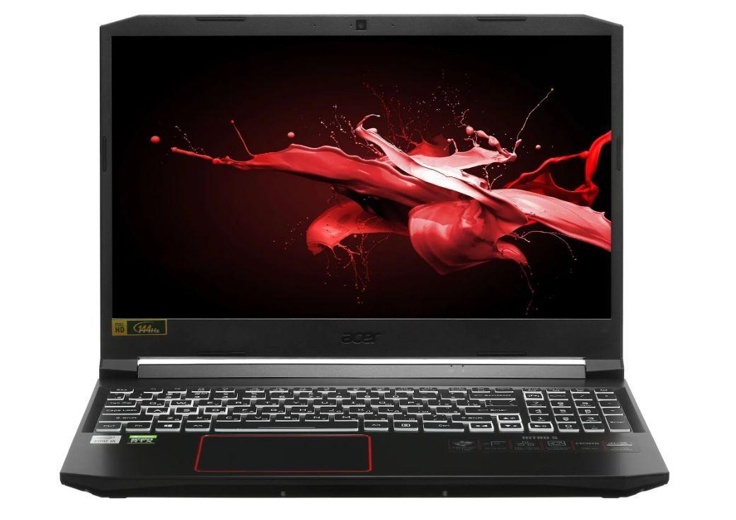 Acer Acer Nitro 5 AN515-55-55GK Игровой ноутбук 15.6", Intel Core i5-10300H, RAM 16 ГБ, SSD 512 ГБ, NVIDIA GeForce GTX 1660 Ti (6 Гб), Windows Home, черный, Русская раскладка