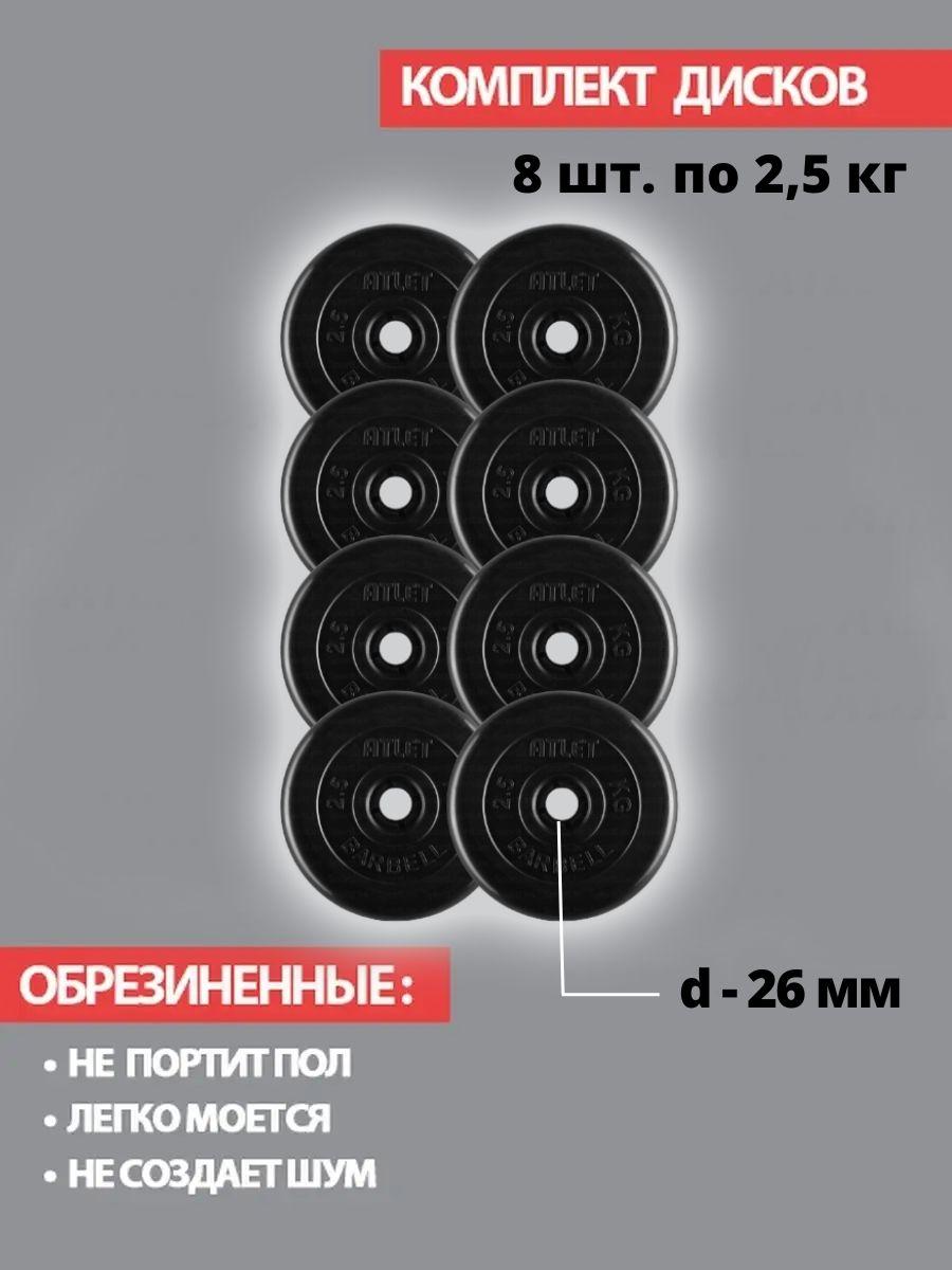 Комплект дисков / Блины спортивные 8 по 2,5 кг