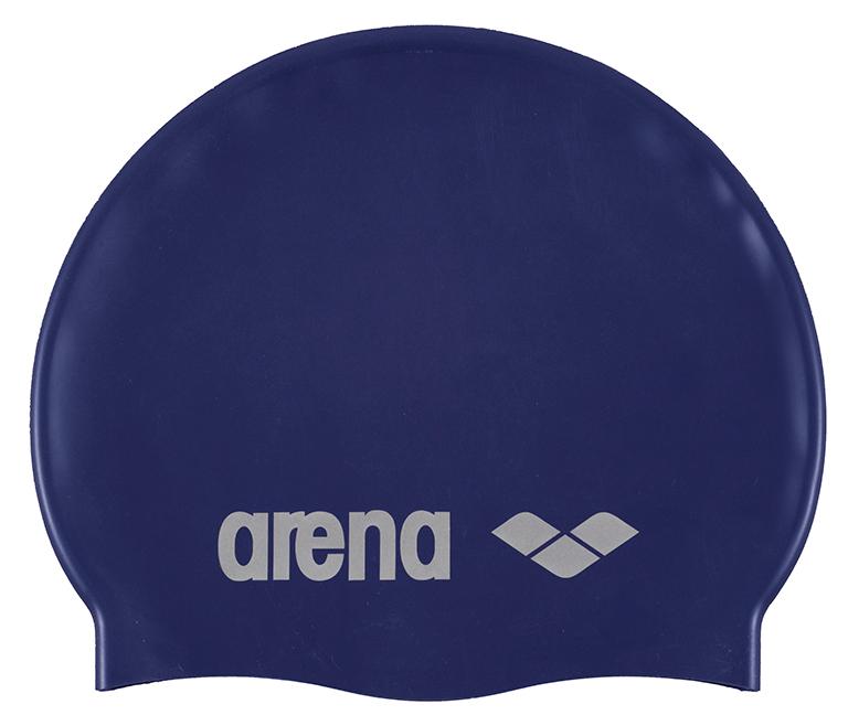 Шапочка для плавания Arena Classic Silicone, темно-синяя