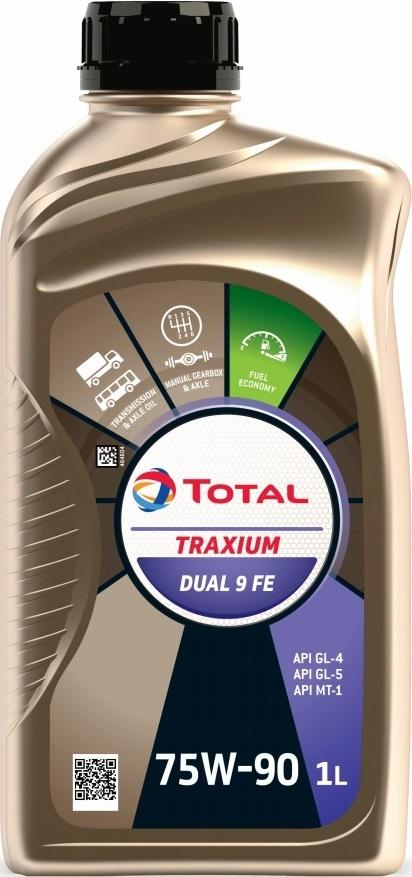 Масло трансмиссионное Total Traxium Dual 9 FE 75W-90, 1л