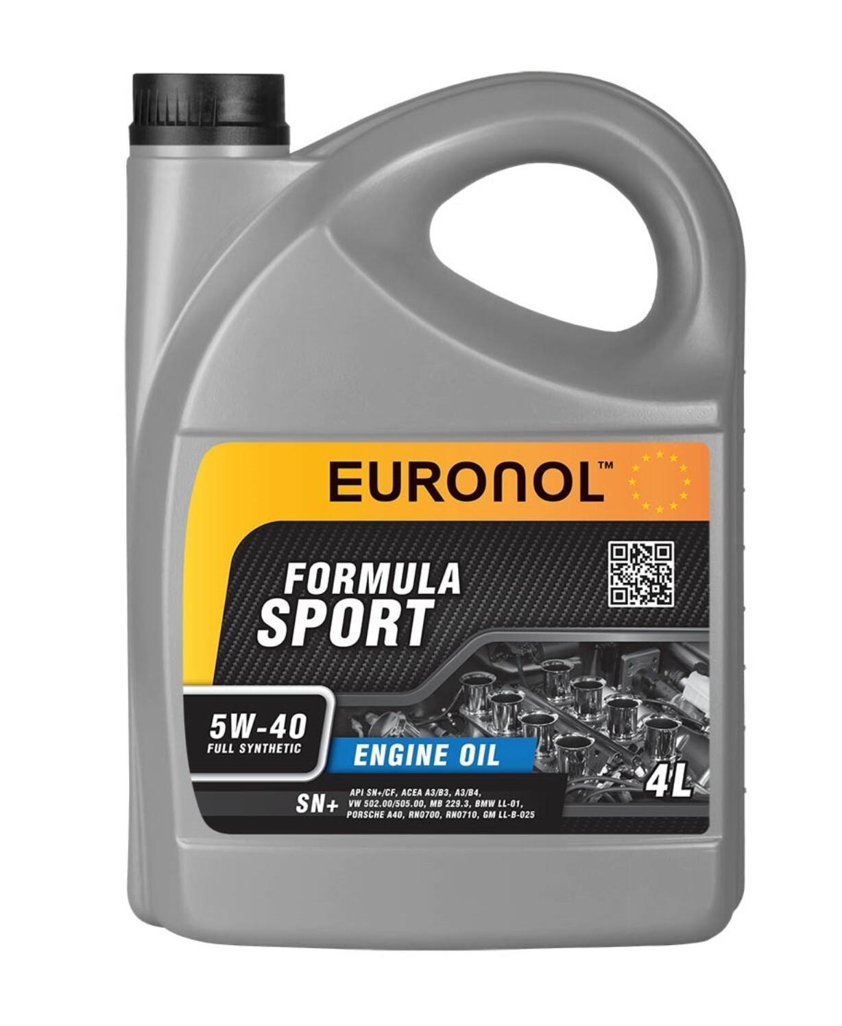 EURONOL Sport 5W-40 Масло моторное, Синтетическое, 4 л