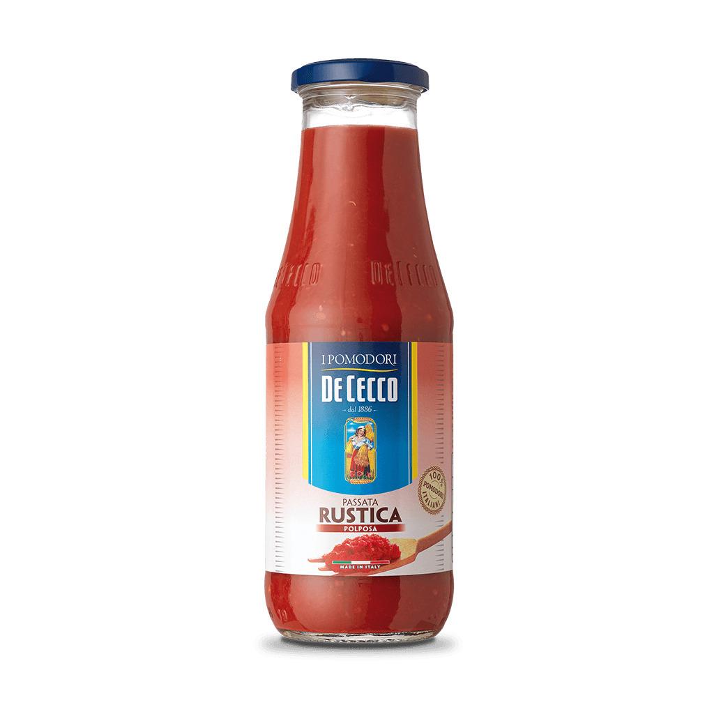 Помидоры рубленные Рустика De Cecco, PASSATA DI POMODORO RUSTICA, томатный соус , 700 г.