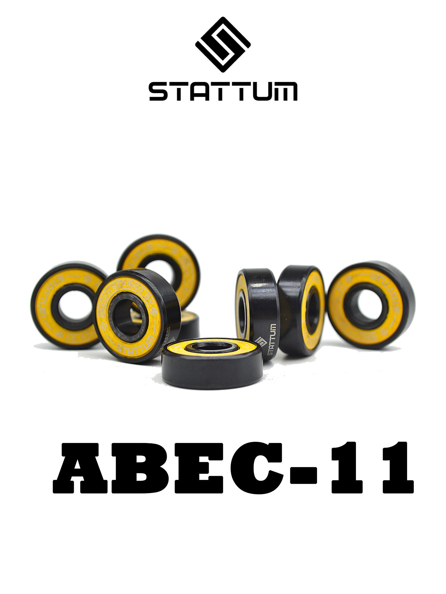 Подшипники Stattum ABEC-11 (8 шт в футляре) желтый