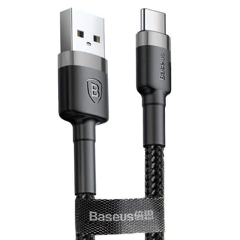 Baseus Кабель для мобильных устройств/USB Type-C, 1 м, серый