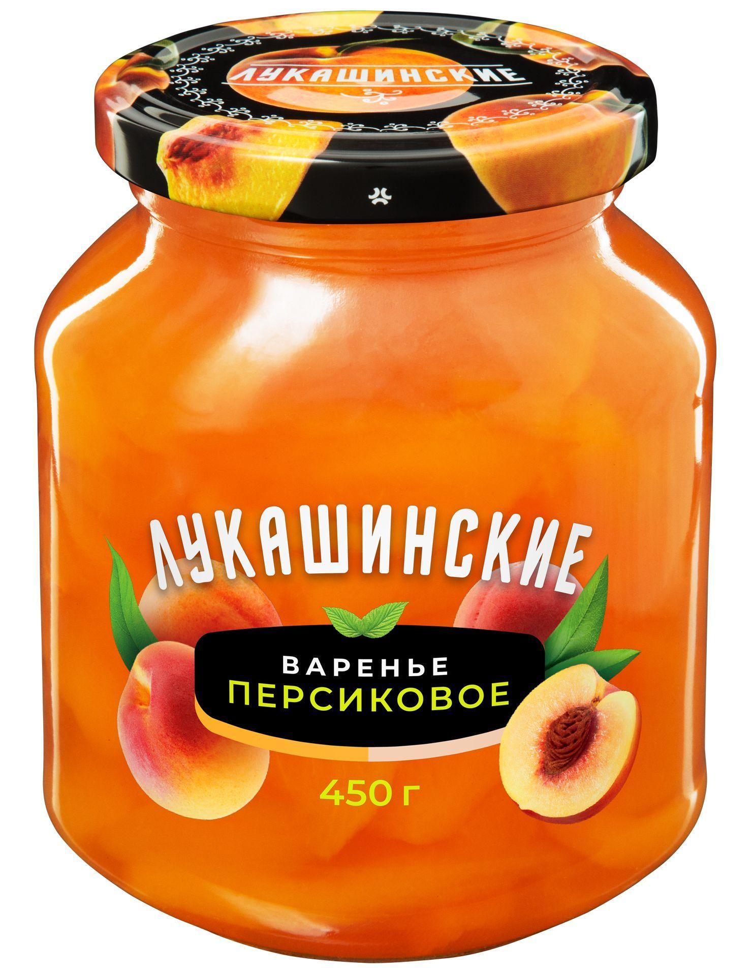 "Лукашинские" Варенье персиковое 450гр 1шт