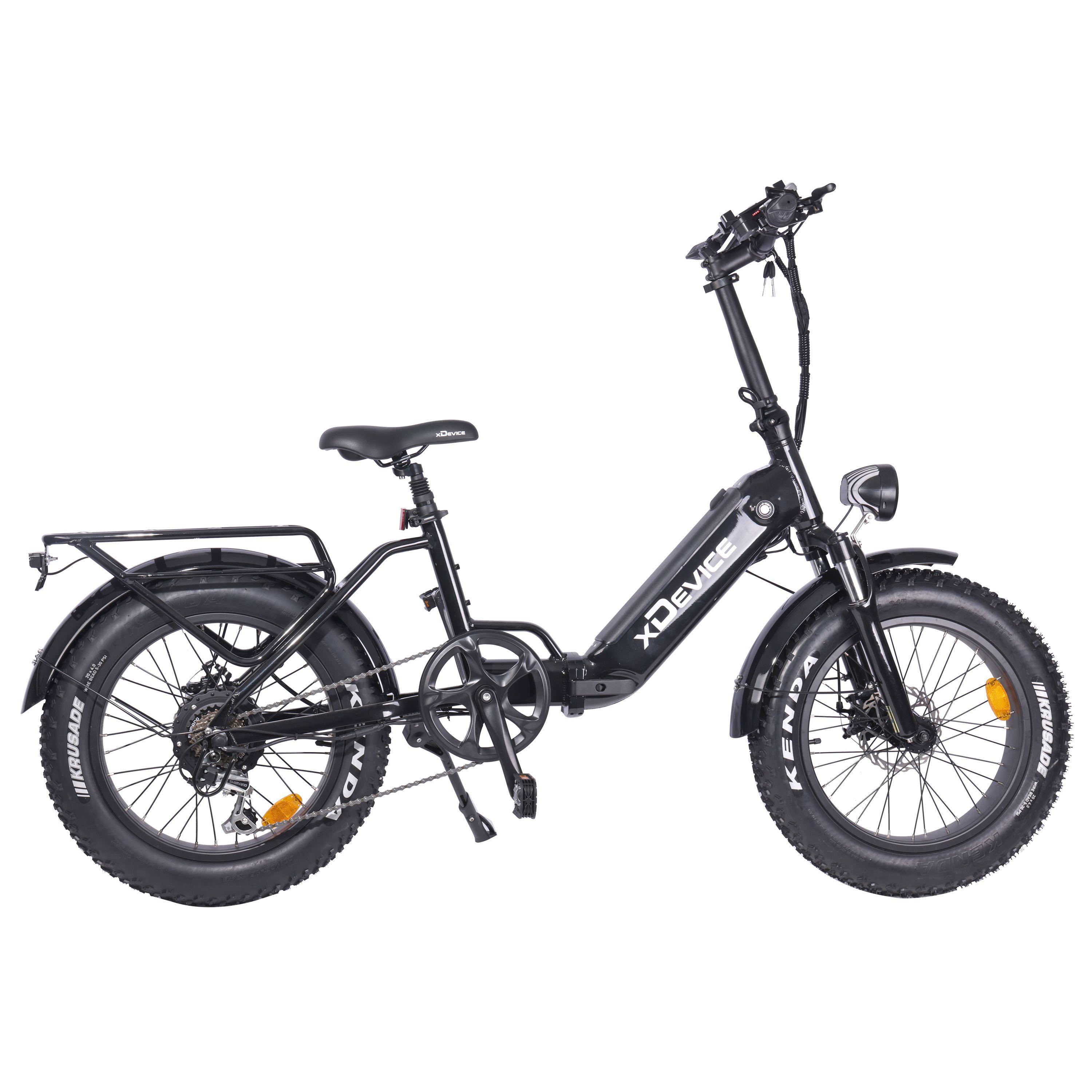 Электровелосипед xDevice xBicycle 20 Бизон Bison FAT 750W, АКБ Корея 10Ач, черный, литые диски