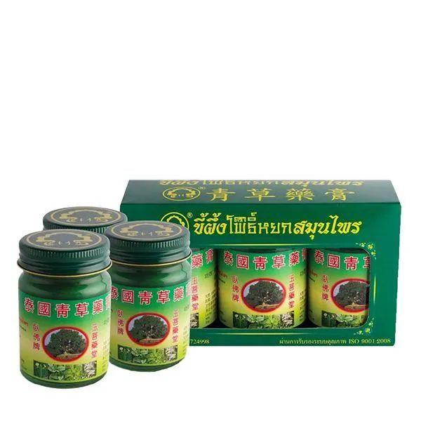 PHOYOK | Зеленый бальзам тайский Thai Herbal Wax Balm, 20 мл, 1 шт.