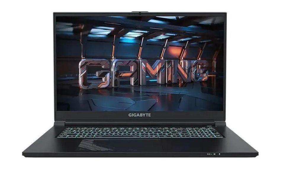 Gigabyte G7 MF (MF-E2KZ213SD) Игровой ноутбук 17.3", Intel Core i5-12500H, RAM 16 ГБ, SSD 512 ГБ, NVIDIA GeForce RTX 4050 для ноутбуков (6 Гб), Без системы, (MF-E2KZ213SD), черный, Русская раскладка