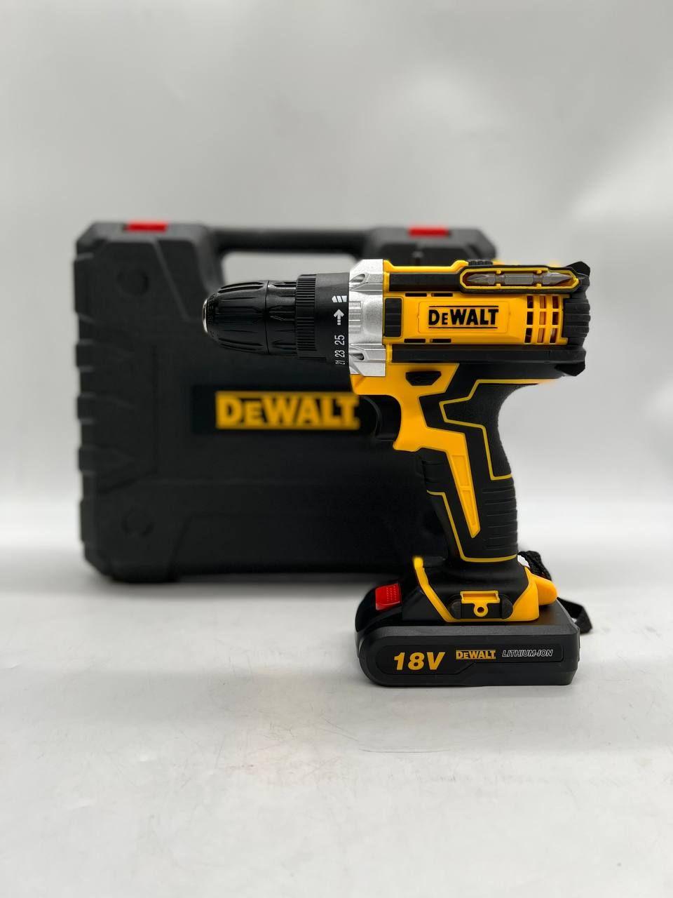 Шуруповерт аккумуляторная дрель DeWalt 18V 2 АКБ