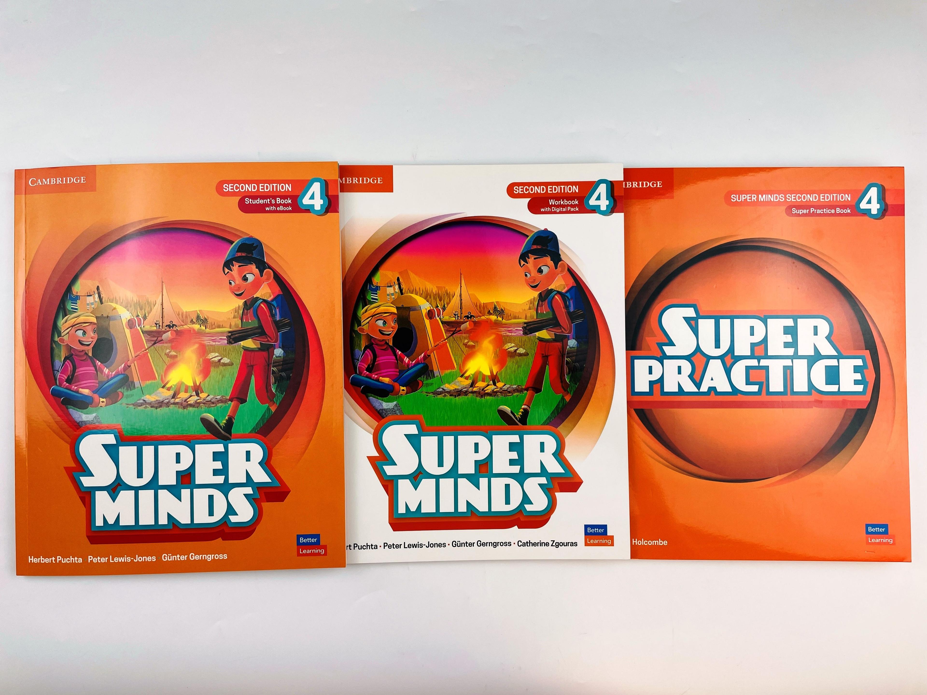 Комплект Super Minds 4 + Super Practice 4 (second edition) Students book with DVD+ WorkBook | Herbert Puchta