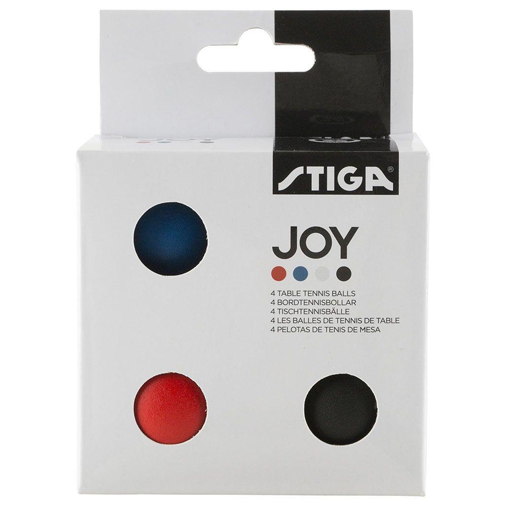 STIGA | Мяч для настольного тенниса Stiga Joy, 1110-5240-04, диаметр 40+мм, упаковка 4 шт