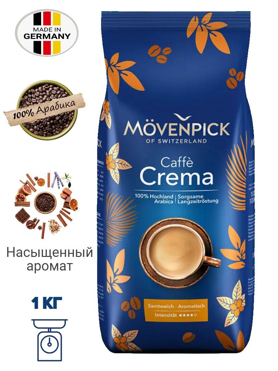 MOVENPICK Caffe CREMA, кофе в зернах, 1кг (Германия)