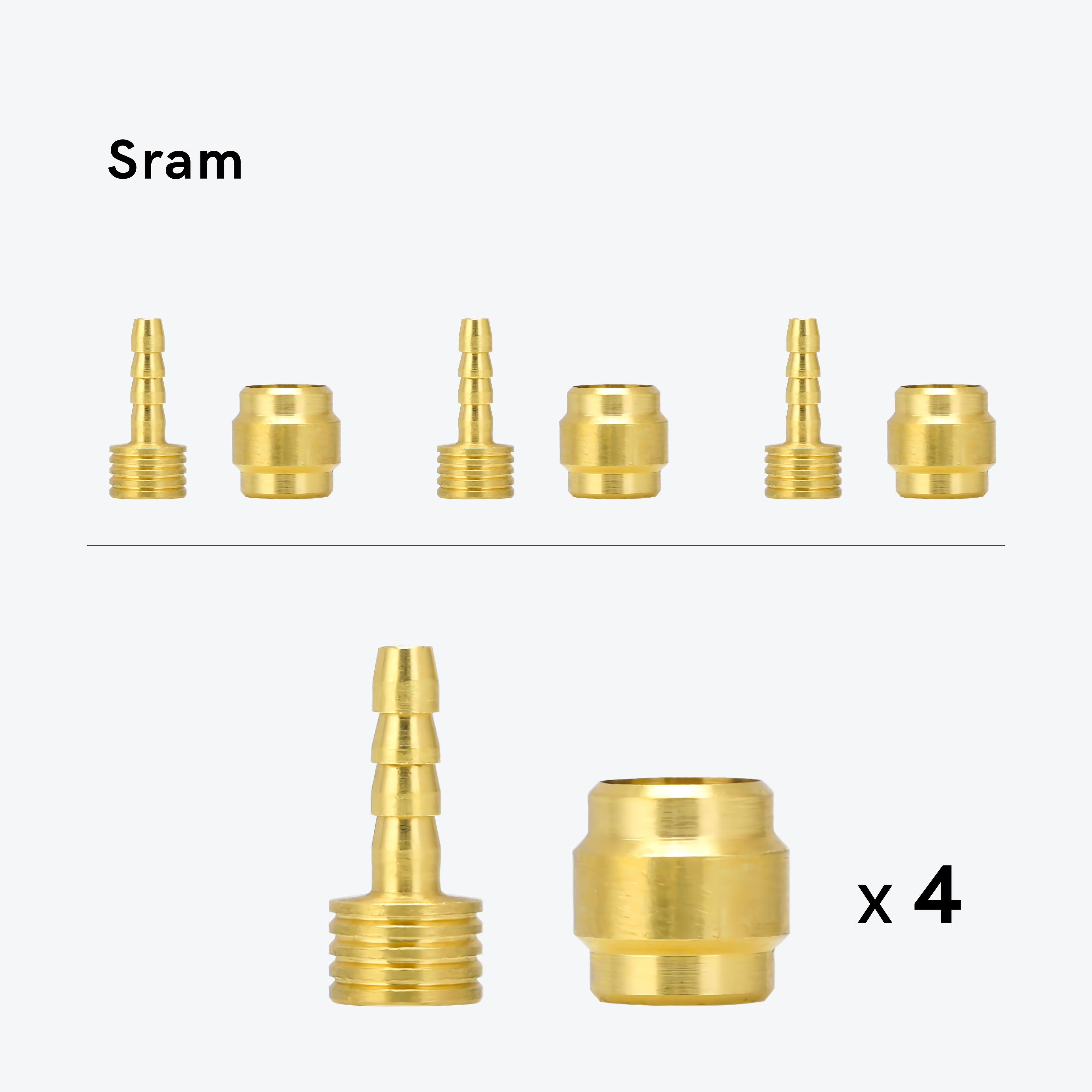 Оливка и штуцер для гидравлических тормозов Avid/Sram, 4 шт.