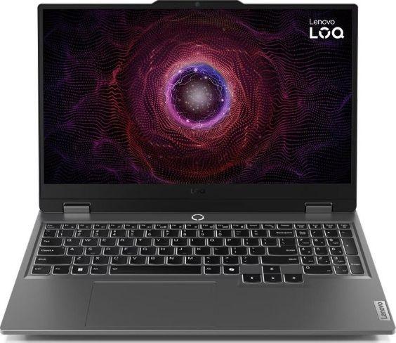 Lenovo LOQ 15ARP9 Игровой ноутбук 15.6", AMD Ryzen 5 7235HS, RAM 16 ГБ, SSD 512 ГБ, NVIDIA GeForce RTX 3050 (6 Гб), Без системы, (83JC0058RK), серебристый, Русская раскладка