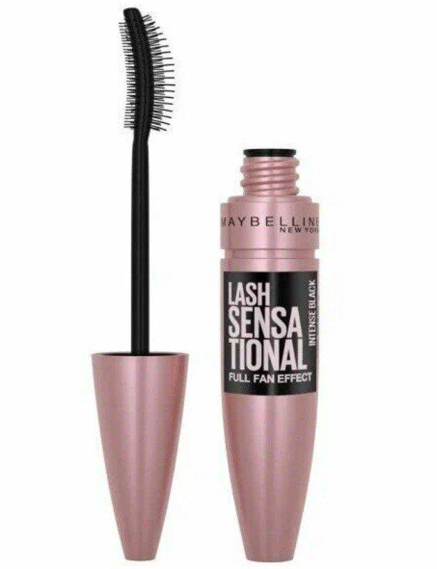 Maybelline New York Тушь для ресниц Lash Sensational, Intense black Интенсивно-чёрный, Веерный объём, 9,5 мл