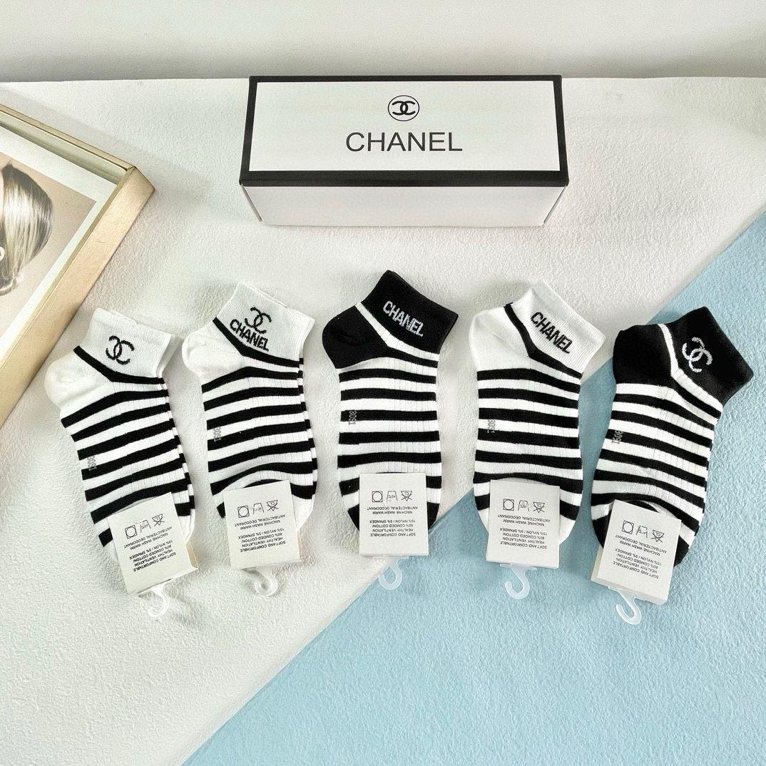 Комплект носков Chanel, 5 пар